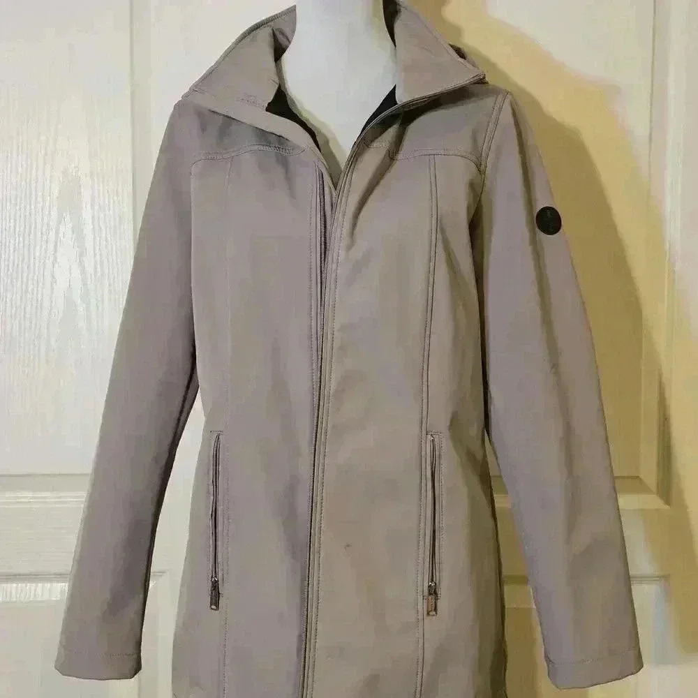 Andrew Marc Women's Water-Repellent Jacket with Detachable Hood
